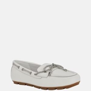 New! GUESS Women's Lavonta Rhinestone Lace Tailored Boat Shoes